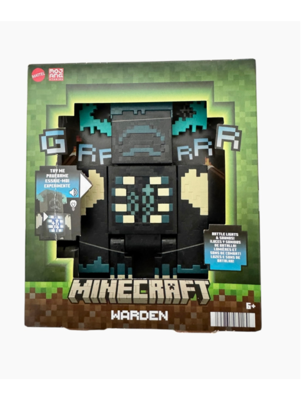 Mattel Minecraft Warden Action Figure, No battery, new in box